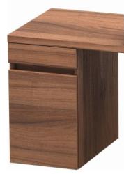 Тумба/шкафчик для консоли/столешницы Duravit DuraStyle под раковину 30х47,8х51,2 см, подвесная, ДСП, цвет: орех, 1 выдвижной ящик, прямоугольная