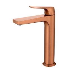 Смеситель для раковины/умывальника Raglo R07.15.33 однорычажный, высокий, неповоротный, фиксированный, излив длина 150 мм высота 206 мм латунь, цвет матовая медь
