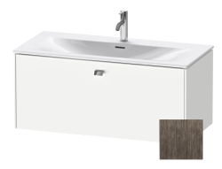 Тумба под раковину для консоли/столешницы Duravit Brioso 102х48х44,2 см, подвесная, ДСП, цвет: сосна терра/хром, 1 выдвижной ящик, прямоугольная