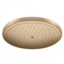 Верхний душ Hansgrohe Croma 280 Air 1jet EcoSmart, настенный/потолочный, круглый, с 1 режимом: RainAir, размер 28 см, латунь, цвет шлифованная бронза