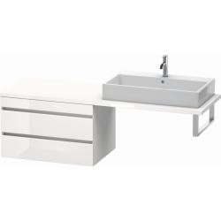 Тумба/шкафчик для консоли/столешницы Duravit DuraStyle под раковину 60х54,8х51,2 см, подвесная, ДСП, цвет: белый глянец, 2 выдвижных ящика, прямоугольная