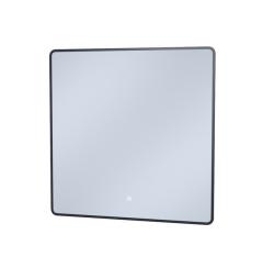 Зеркало IDDIS Cloud, 80х80х3 см с LED/ЛЕД-подсветкой, прямоугольное, выключатель сенсорный, для ванны, навесное/подвесное/настенное