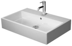 Раковина DURAVIT Vero Air WonderGliss 70х47х16,5 см, подвесная, прямоугольная, санфарфор, цвет белый, 1 отверстие под смеситель, антигрязевое покрытие, слив/перелив