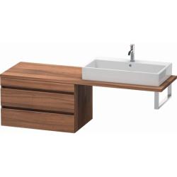 Тумба/шкафчик для консоли/столешницы Duravit DuraStyle под раковину 80х54,8х51,2 см, подвесная, ДСП, цвет: орех, 2 выдвижных ящика, прямоугольная
