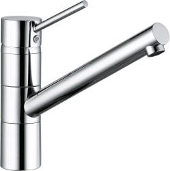 Смеситель для кухни/мойки KLUDI SCOPE, однорычажный, поворотный, латунный,  длина излива 200 мм, латунь, цвет хром