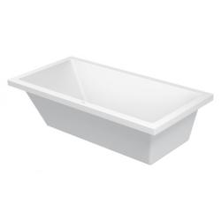 Ванна Duravit Starck 180х90 см встраиваемая, акриловая, цвет: белый, (без гидромассажа, ножек, сифона, фронтальной панели), прямоугольная, с одним наклоном для спины