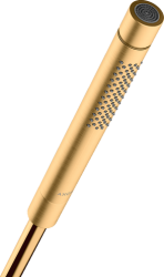 Лейка душевая Axor Starck 2jet, настенная, регулируемая, округлая, с 2 режимами, латунная, цвет шлифованная медь, ручная, для душа/ванной