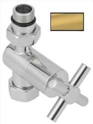 Вентиль Сунержа прямой крест G 1/2" НР х G 3/4", цвет золото