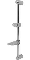 Душевая стойка Варион Униглас с держателем для душевой лейки и мыльницей, высота 600 мм, хром, настенная, для душа/ванной