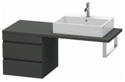 Тумба/шкафчик для консоли/столешницы Duravit DuraStyle под раковину 50х54,8х51,2 см, подвесная, ДСП, цвет: графит матовый, 2 выдвижных ящика, прямоугольная