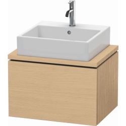 Тумба под раковину для консоли/столешницы Duravit L-Cube 62х47,7х40 см, подвесная, ДСП, цвет: натуральный дуб, 1 выдвижной ящик, прямоугольная