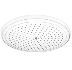 Верхний душ Hansgrohe Croma 280 Air 1jet, настенный/потолочный, круглый, с 1 режимом: RainAir, размер 28 см, латунь, цвет матовый белый