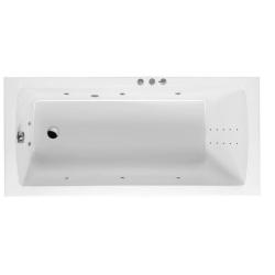 Ванна Excellent Aquaria SMART NANO, 150х70 см, акриловая, цвет- белый/хром, (с гидромассажем), с каркасом, прямоугольная, правосторонняя/левосторонняя, правая/левая, универсальная, приставная/встраиваемая