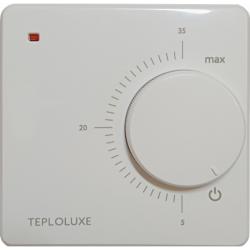 Терморегулятор механический Теплолюкс LC 001 16 А (3,6 кВт), цвет белый, дисковое управление, для теплого пола 100035595600