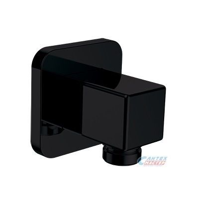 Держатель для душевой лейки Omnires угловой соединительный элемент черный 8815BBL