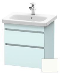 Тумба/шкафчик для консоли/столешницы Duravit DuraStyle под раковину 40х47,8х51,2 см, подвесная, ДСП, цвет: светло-голубой/белый матовый, 2 выдвижных ящика, прямоугольная