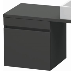 Тумба/шкафчик для консоли/столешницы Duravit DuraStyle под раковину 50х47,8х51,2 см, подвесная, ДСП, цвет: графит матовый, 1 выдвижной ящик, прямоугольная