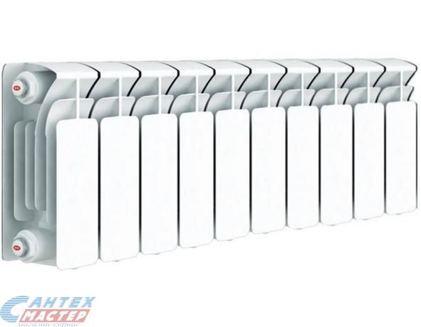 Радиатор отопления RIFAR BASE 200 (1 секция) биметаллический, боковое подключение, для квартиры, водяные, мощность 104 Вт, настенный, батарея (Рифар)