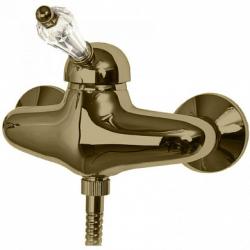 Смеситель для душа Cezares Vintage, настенный, однорычажный, без излива, керамический, латунь, цвет бронза