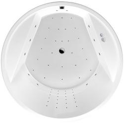 Ванна Excellent Great Arc NANO, 160х160 см, акриловая, цвет- белый/хром, (с гидромассажем), с каркасом, круглая, правосторонняя/левосторонняя, правая/левая, универсальная, отдельностоящая