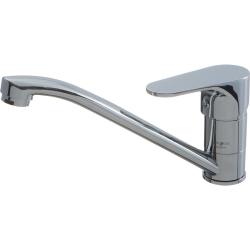 Смеситель для кухни/мойки Melodia Rock однорычажный, поворотный, керамический, высота 127 мм, длина 200 мм, латунь, цвет хром MDV35210