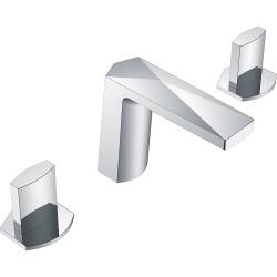 Смеситель для раковины/умывальника Boheme Venturo, двухвентильный, неповоротный, керамический, длина излива 152 мм, латунь, цвет хром