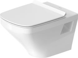 Унитаз Duravit DuraStyle HygieneGlaze 37х54 см, подвесной, цвет белый, санфарфор, прямоугольный, горизонтальный (в стену) выпуск, под скрытый бачок/инсталляцию, безободковый, без сиденья, антибактериальное покрытие, для туалета/ванной