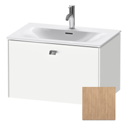 Тумба под раковину для консоли/столешницы Duravit Brioso 72х48х44,2 см, подвесная, ДСП, цвет: дуб европейский/хром, 1 выдвижной ящик, прямоугольная