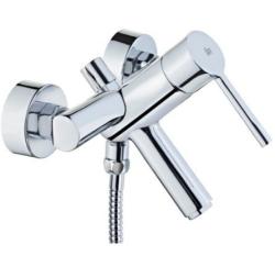 Смеситель для ванны/душа Teka Alaior  однорычажный, хромированный, настенный, излив 140 мм, неповоротный, латунь, цвет хром