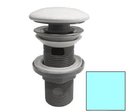 Донный клапан ISVEA, с переливом, клик-клак/clik-clack, цвет: мятный матовый, латунь, круглый, для раковины/умывальника, для биде, универсальный