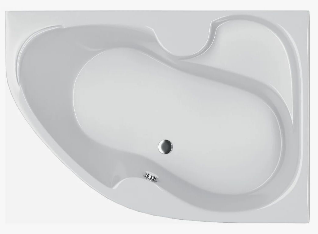 Ванна акриловая Koller Pool Montana 170х105 R, 170х105 см, угловая, акрил, цвет- белый, (без гидромассажа, рамы, сифона, фронтальной панели), асимметричная, правосторонняя