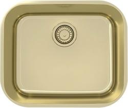 Мойка кухонная ALVEUS VARIANT MONARCH 10 GOLD 48х40х18 см, слив 90, врезная под столешницу, нержавеющая сталь с PVD покрытием, прямоугольная, цвет золото, без отверстия под смеситель Мойка кухонная ALVEUS VARIANT MONARCH 10 GOLD 48х40х18 см, слив 90, врезная под столешницу, нержавеющая сталь с PVD покрытием, прямоугольная, цвет золото, без отверстия под смеситель