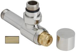 Вентиль Сунержа угловой под шестигранник G 1/2" НР х G 1/2" НР, цвет матовая шампань