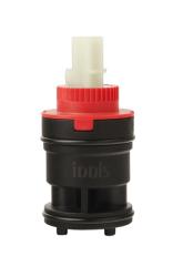 Картридж IDDIS Optima Home для смесителя, керамика, 35 мм, с ножками, прямая подводка, цвет черный 999C35H2SM-1