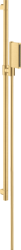 Душевой гарнитур Axor One 2jet, высота 98,5 см, комплект: ручной душ/душевая штанга/душевой шланг/ползунок, цвет: шлифованное золото, внешнего монтажа, настенный, для душа/ванной