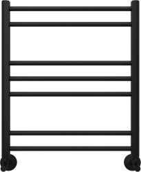 Полотенцесушитель Aquatek Поларис водяной П7 500х600 мм черный муар, нержавеющая сталь, лесенка, подключение нижнее