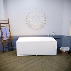 Панель фронтальная РАДОМИР к ванне Прованс 170х90/Прованс 170х80, 170х56 см, акриловая, белая, (экран для ванны) прямоугольная, фронтальная панель