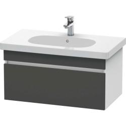 Тумба под раковину для консоли/столешницы Duravit DuraStyle 80х55х50 см, подвесная, ДСП, цвет: графит/белый матовый, 1 выдвижной ящик, прямоугольная