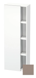 Пенал Duravit DuraStyle, 50x24x140 см, подвесной, (левый), с дверцей, с закрытыми/открытыми полками, цвет: базальт/белый матовый, в ванную комнату