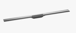 Решетка Hansgrohe RainDrain Flex 120, для пристенного монтажа, для душевого трапа, укорачиваемая, 120х7,6 см, цвет хром, для душа в пол, нержавеющая сталь, прямоугольная