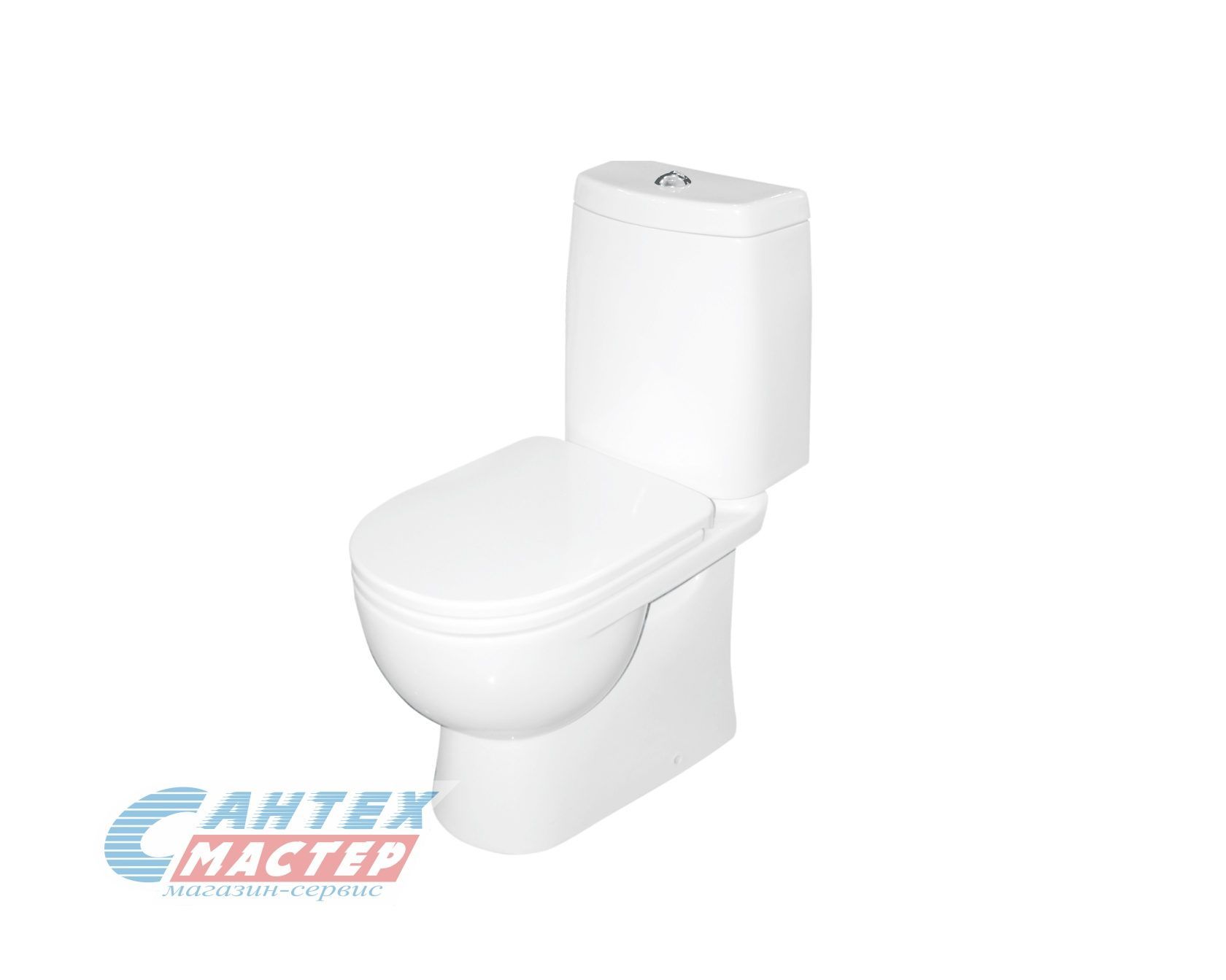 Унитаз компакт Sanita Luxe Fest SC, белый, универсальный выпуск, напольный, сиденье дюропласт с микролифтом  clip up, арматура двухуреж. Alcadrain/OLI