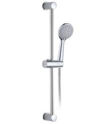 Душевой гарнитур Esko SCA781 наружного монтажа, стойка высота 700 мм, цвет хром, комплект: стойка/лейка/шланг, нержавеющая сталь, ABS пластик