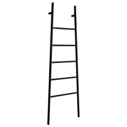 Полотенцесушитель электрический ABBER Treppe 53х152 см лесенка, нержавеющая сталь, электропровод с вилкой, цвет черный матовый AH4705MB