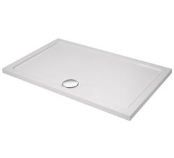 Душевой поддон Cezares Tray, 180х90х3,5 см, прямоугольный/угловой, стеклокомпозит, низкий, белый, с бортиком, литой, литьевой, для душа