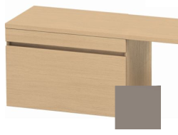 Тумба/шкафчик для консоли/столешницы Duravit DuraStyle под раковину 80х47,8х51,2 см, подвесная, ДСП, цвет: натуральный дуб/базальт, 1 выдвижной ящик, прямоугольная