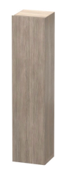Пенал Duravit DuraStyle, 40x36x180 см, подвесной, (правый), с дверцей, с полкой, со стеклянными полками, цвет: сосна серебристая, в ванную комнату