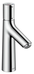 Смеситель для раковины Hansgrohe Talis Select S 100 однорычажный, фиксированный, излив короткий, длина 9,3 см, керамический, латунь, цвет хром, с донным клапаном