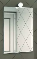 Зеркало Акватон Лиана 60, 65х85 см, без подсветки, прямоугольное, для ванны, навесное/подвесное/настенное