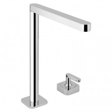 Смеситель для раковины Webert Living однорычажный, поворотный, длина 181 мм, латунь, цвет хром