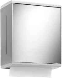 Диспенсер для бумажных полотенец Keuco Collection Moll настенный, металл/пластик, цвет хром/белый, квадратный